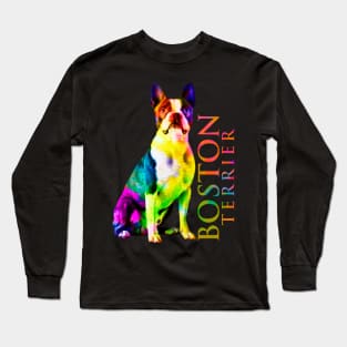 Boston Terrier dog Long Sleeve T-Shirt